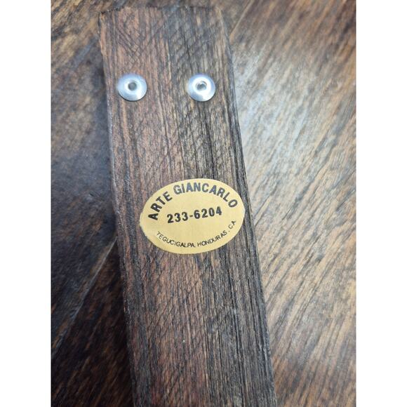 2 Vtg Arte Giancarlo Honduras Pewter Picture Frames Swirl Pattern Wood Back 8x6" - Picture 7 of 8